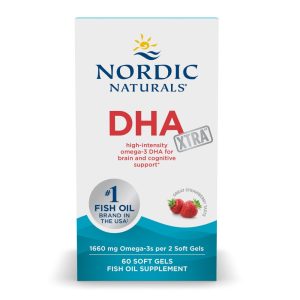 DHA Xtra, 1660mg Strawberry - 60 Cápsulas Moles - Nordic Naturals