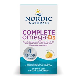 Complete Omega-D3 - 565mg Lemon - 60 softgels - Nordic Naturals