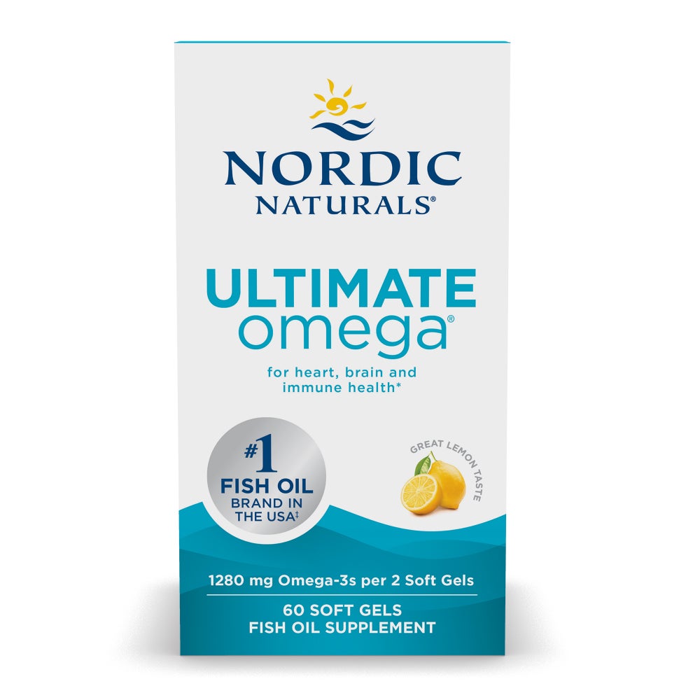 Ultimate Omega - 1280mg Lemon - 60 Cápsulas Moles - Nordic Naturals