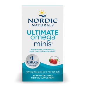 Ultimate Omega 2X Mini, 1120mg Strawberry - 60 mini Cápsulas Moles - Nordic Naturals