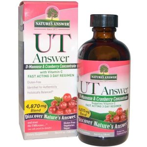 D-Manose e Cranberry com vitamina C 120ml - Natures Answer
