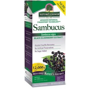 Black Elderberry-Extrato Sabugueiro S/Álcool 120ml - Natures Answer