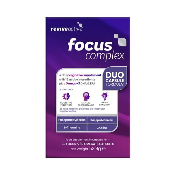 Focus Complex e Ómega-3 60 Cápsulas