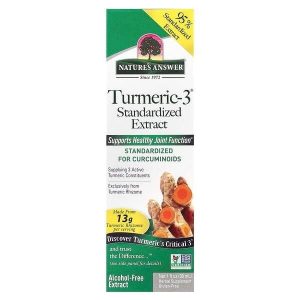 Turmeric-3 - Extrato Líquido S/Álcool 30ml - Natures Answer