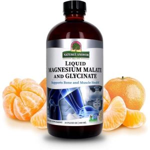 Glicinato e Malato de Magnésio 480ml - Natures Answer