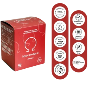 Hawa Ómega 3 EPA + DHA – 60 Cápsulas