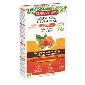 Jalea Real 3000Mg Miel Y Polen Bio 20 Ampollas - SuperDiet