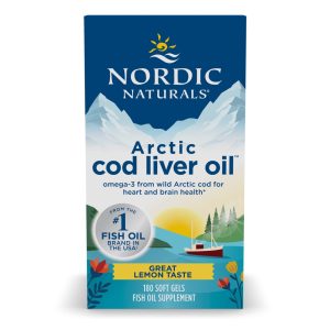 Arctic Cod Liver Oil - 750mg Limão - 180 Cápsulas Moles - Nordic Naturals