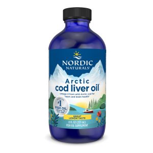 Arctic Cod Liver Oil - 1060mg Limão - 237 ml - Nordic Naturals