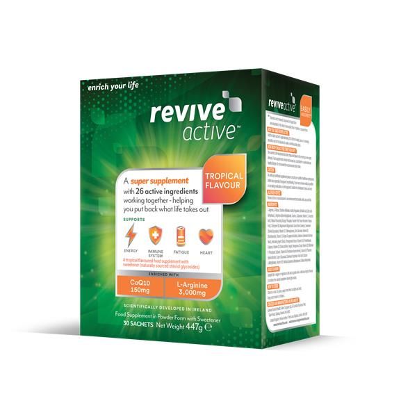 Co-Q10 + L-Arginina 30 Saquetas - Revive Active