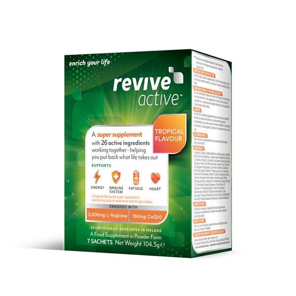 Co-Q10 + L-Arginina 7 Saquetas - Revive Active