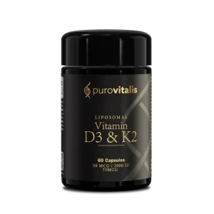 Vitamin D3 + K2 Liposomal – 60 Cápsulas – Purovitalis
