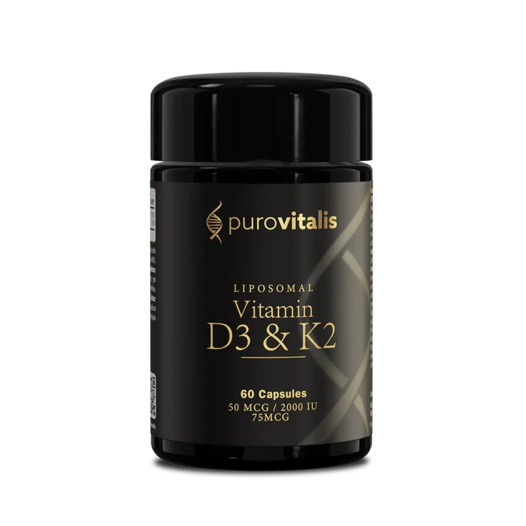 Vitamin D3 + K2 Liposomal – 60 Cápsulas – Purovitalis