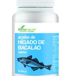 Óleo Fígado de Bacalhau 125 Pérolas - Soria Natural