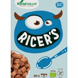 Ricers  Almofadinhas de arroz integral recheadas com creme de cacau 375gr – Soria Natural