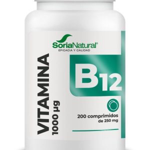Vitamina B12 Libertação Prolongada 200 Comprimidos - Soria Natural