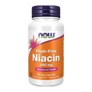 Niacina Flush Free 250 mg 90 cápsulas vegetais - Now