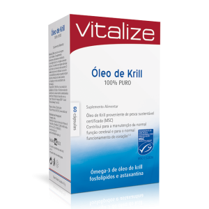 Aceite de Krill 100% puro - 60 Cápsulas - Vitalize
