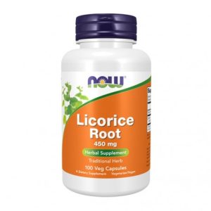 Alcaçuz - Licorice Root 450 mg - 100 Cápsulas Vegetais - Now