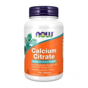 Cálcio - Calcium citrate [com Magnésio e Vitamina D] 100 Comprimidos - Now