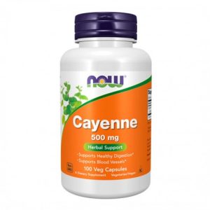 Cayenne (pimenta caiena) 500mg - 100 Cápsulas - Now