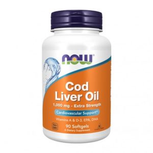 Cod Liver Oil Extra Strength 90 Cápsulas Moles - Now