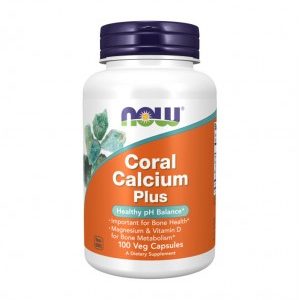 Coral Cálcio Plus - 100 Cápsulas - Now
