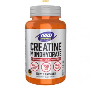 Creatine Monohydrate 750 mg - 120 Cápsulas Vegetais - Now