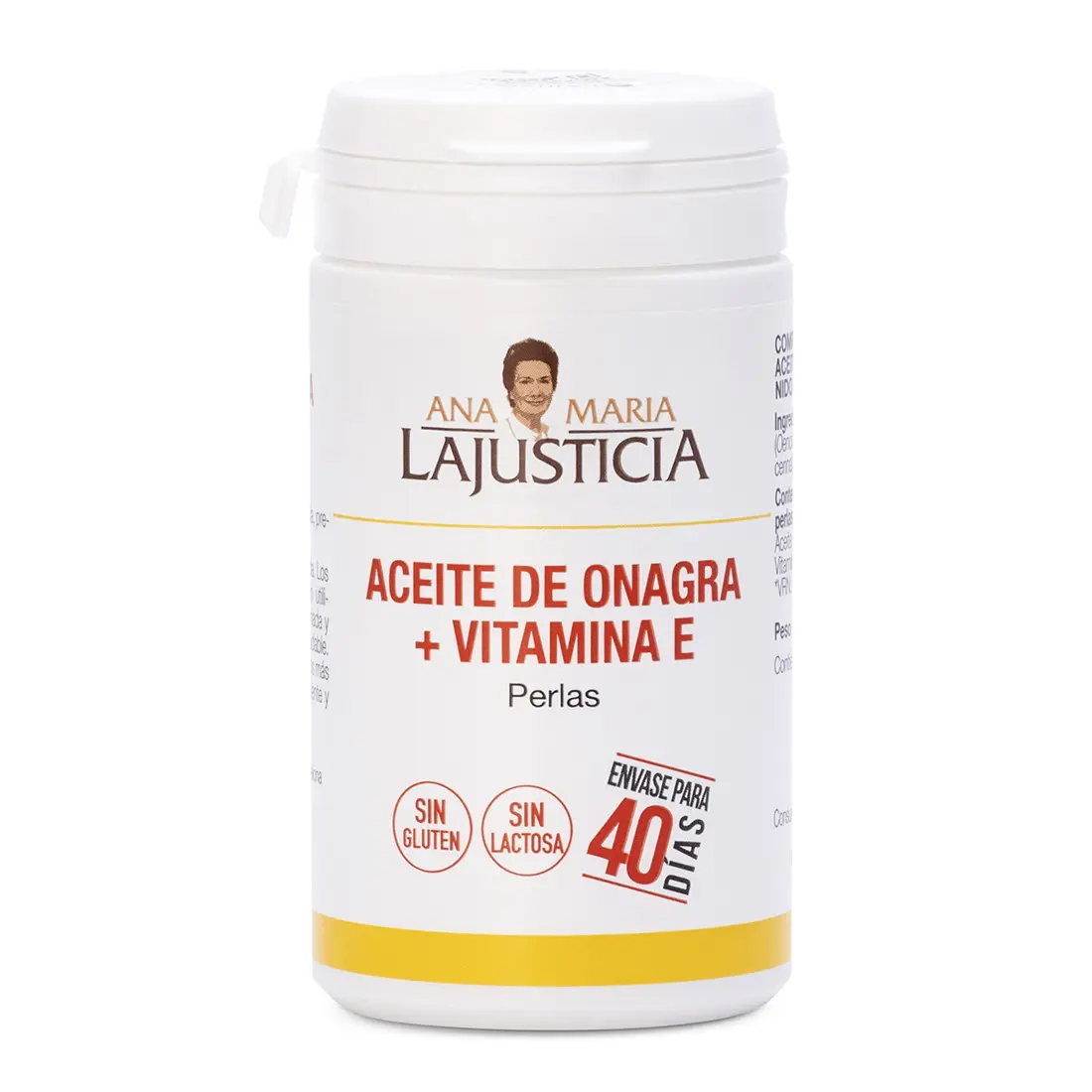 Aceite de Onagra + Vitamina E - 80 Perlas - Ana Maria LaJusticia