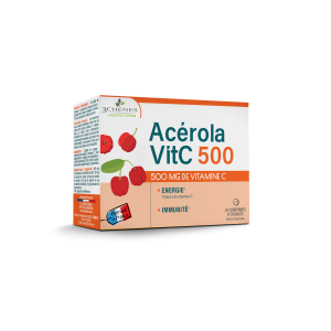 Acerola 500 - 24 Comprimidos - 3 Chênes