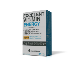 Excelent Vit -Min ENERGY 30 Comprimidos - Farmoplex