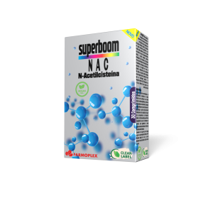 Superboom NAC (N-Acetil L-Cisteína) Vegano 30 Comprimidos - Farmoplex