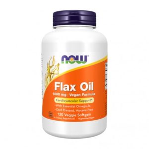 Flax Oil Organic 1000 mg - 120 Cápsulas Moles - Now