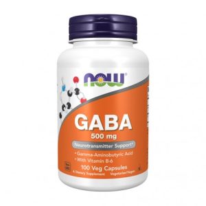 GABA 500 mg + Vitamina B6 - 100 Cápsulas - Now
