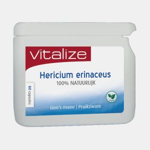 Hericium erinaceus (Melena de León) Vegano - 60 Cápsulas - Vitalize