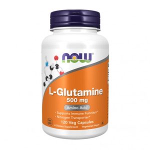 L-Glutamine 500 mg - 120 Cápsulas Vegetais - Now