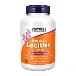 Lecitina 1200 mg 100 cápsulas vegetais - Now