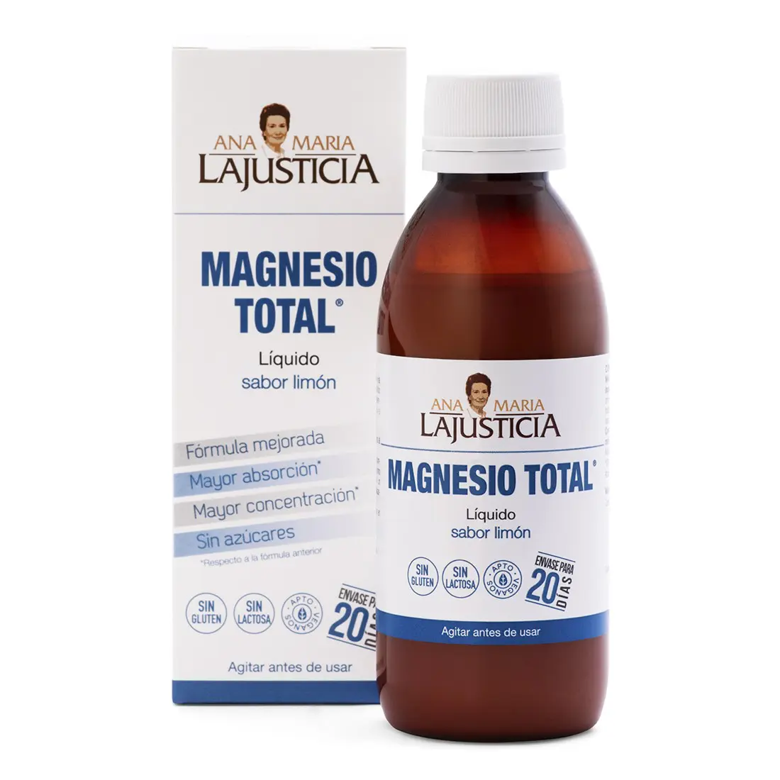 Magnesio Total Líquido Limón 200ml - Ana Maria Lajusticia
