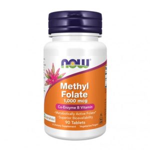 Methyl Folate 1000 mcg - 90 Comprimidos - Now