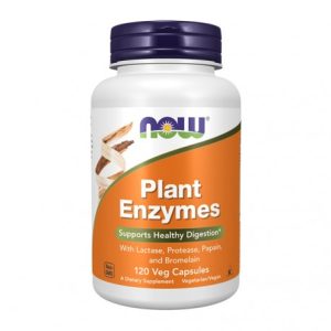 Plant Enzymes 120 Cápsulas Vegetais - Now