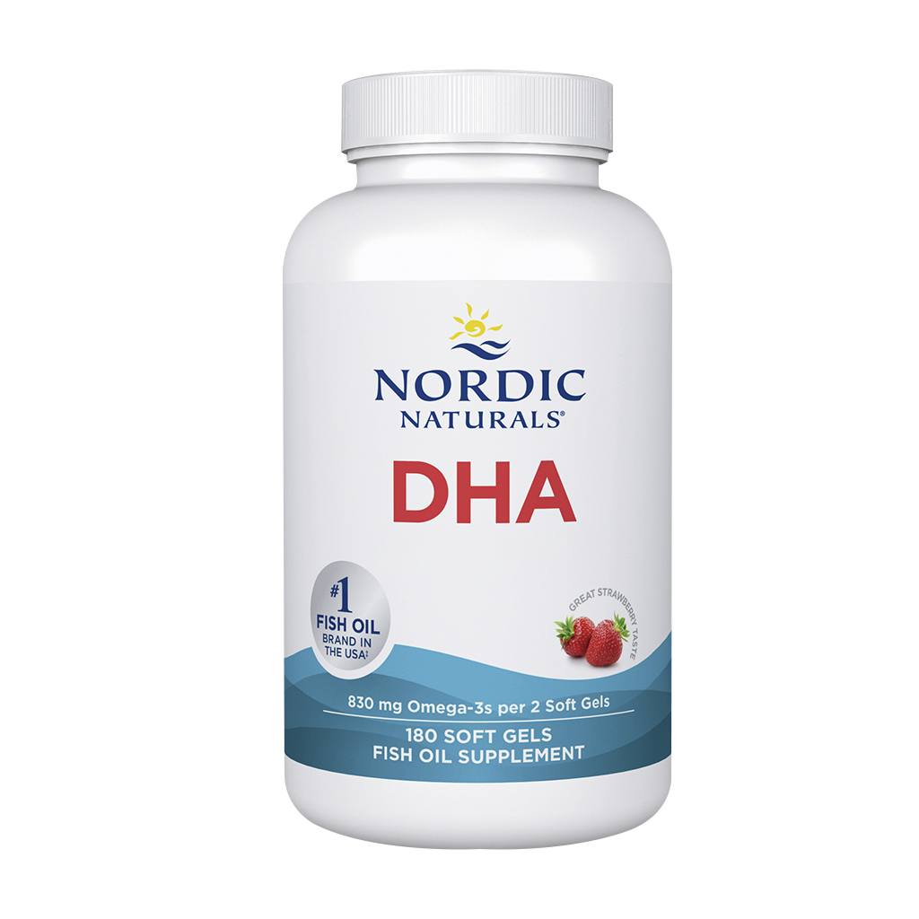 DHA - 830mg Strawberry - 180 Cápsulas Moles - Nordic Naturals