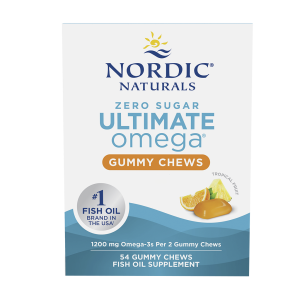 Ultimate Omega Gummy Chews, 1200mg Tropical Fruit - 54 gummies - Nordic Naturals
