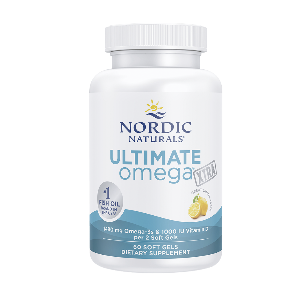 Ultimate Omega Xtra - 1480mg Lemon - 60 Cápsulas Moles - Nordic Naturals