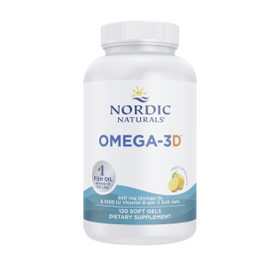 Omega-3D - 690mg Lemon - 120 Cápsulas Moles - Nordic Naturals