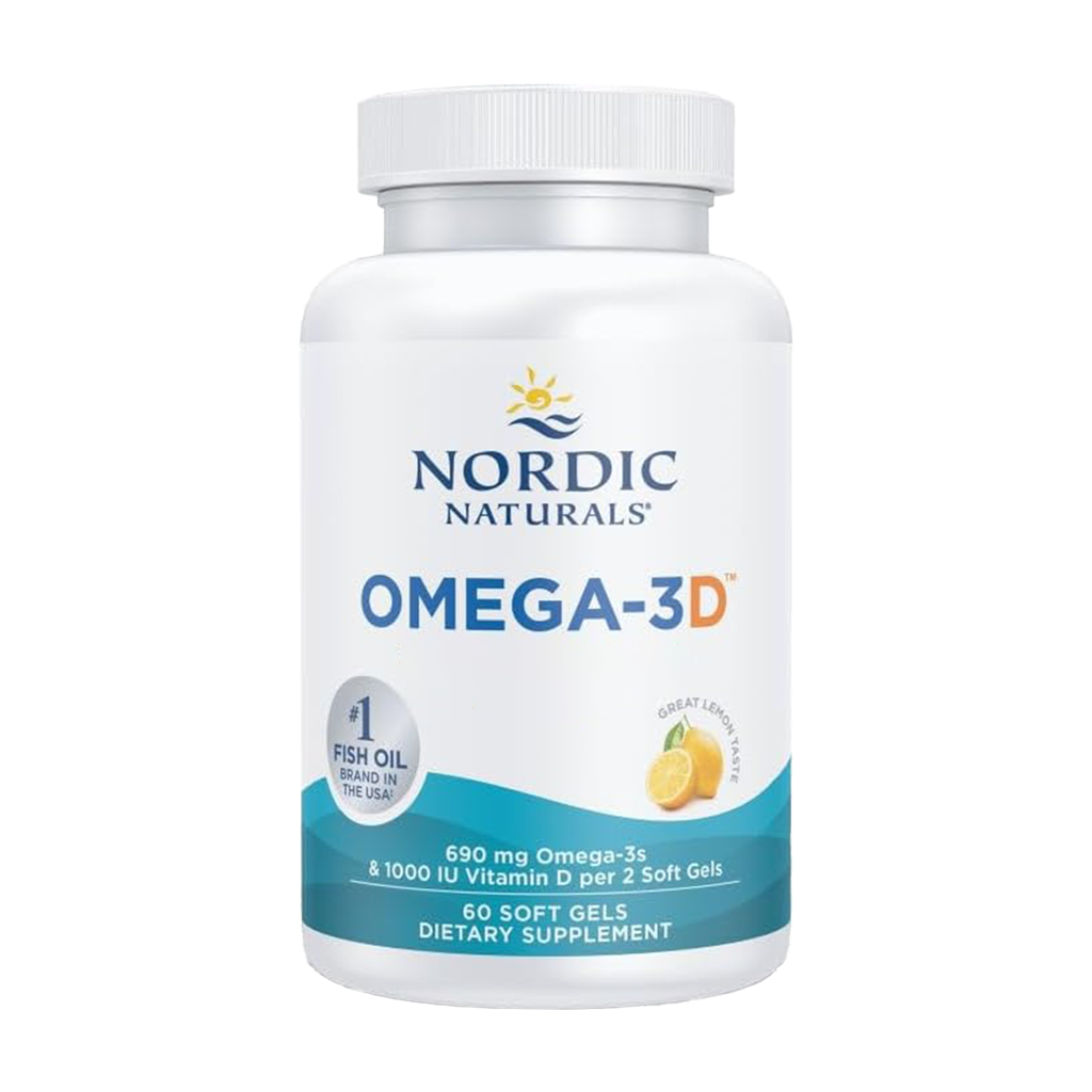 Omega-3D - 690mg Lemon - 60 Cápsulas Moles - Nordic Naturals