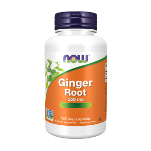 Gengibre - Ginger Root 550 mg – 100 Cápsulas – Now