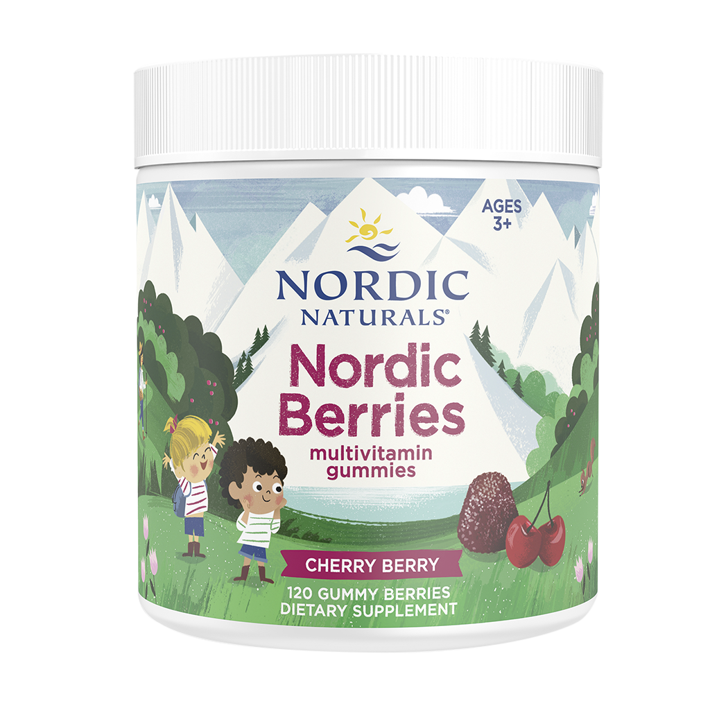 Nordic Berries Multivitamin - 120 gummy berries - Cherry Berry - Nordic Naturals