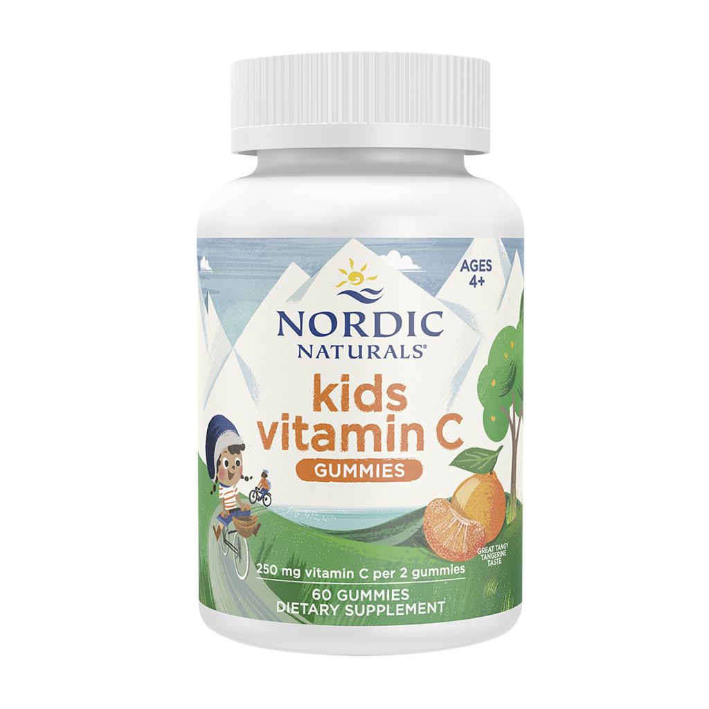 Kids Vitamin C Gummies, Tangy Tangerine - 60 gummies – Nordic Naturals