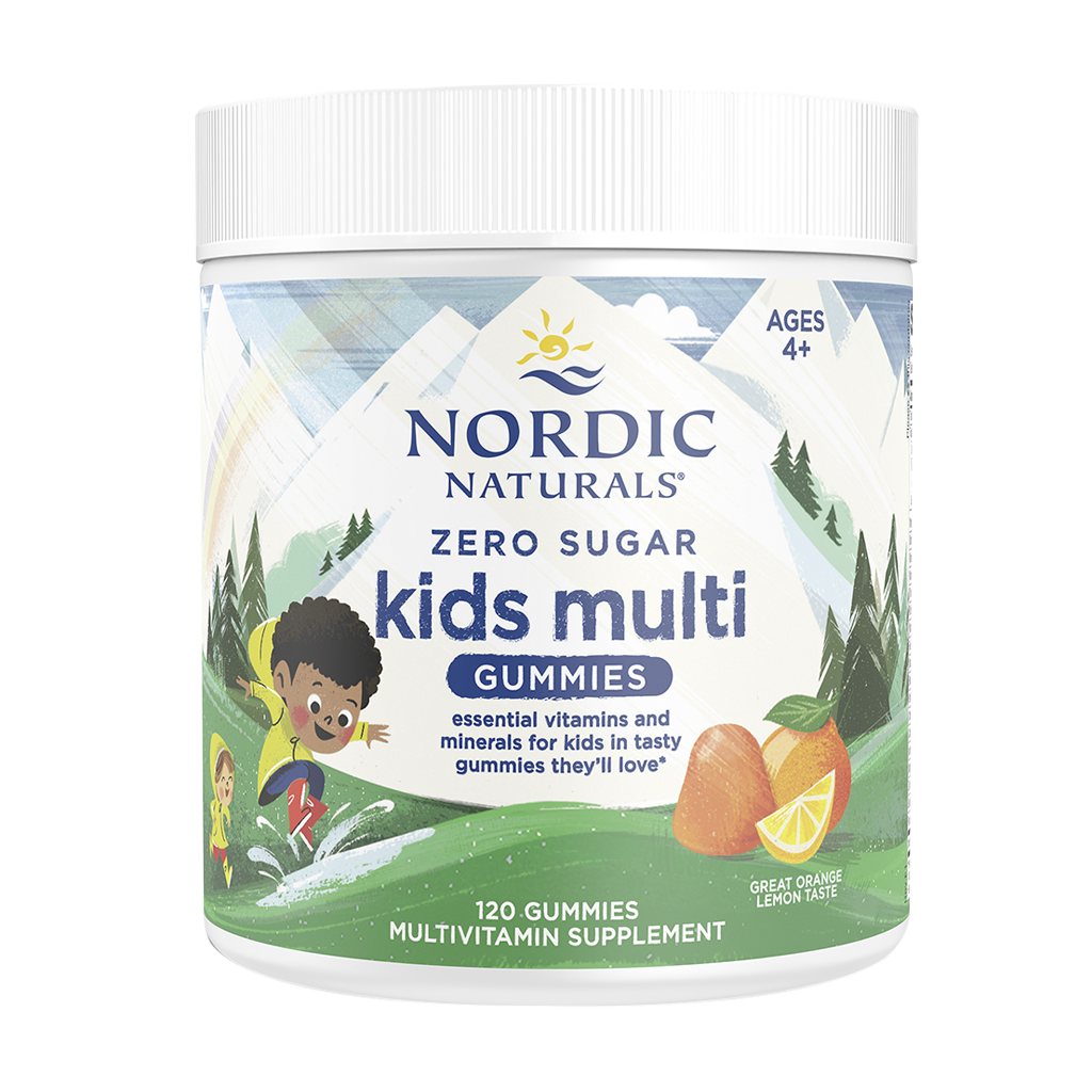 Kids Multi Zero Sugar, Orange Lemon - 120 gummies – Nordic Naturals