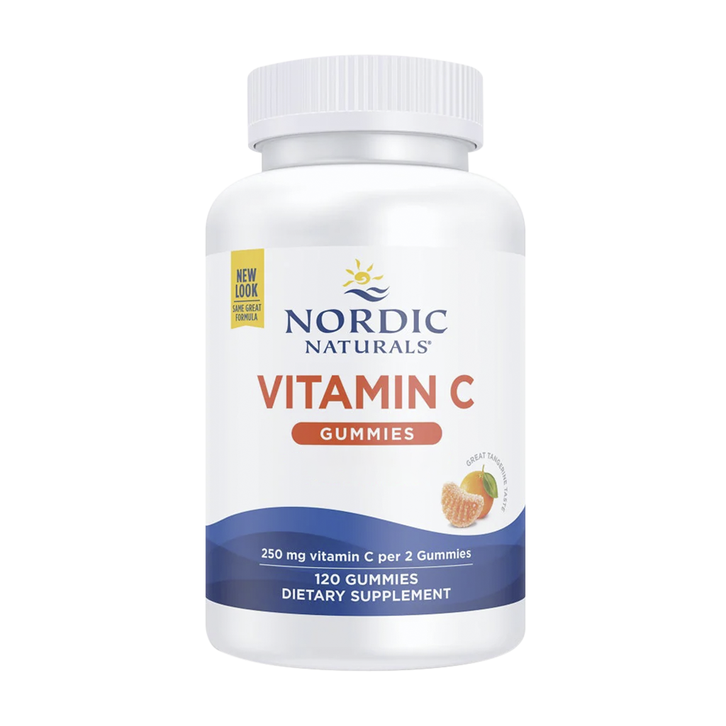 Vitamin C Gummies, 250mg Tangerine - 120 gummies - Nordic Naturals